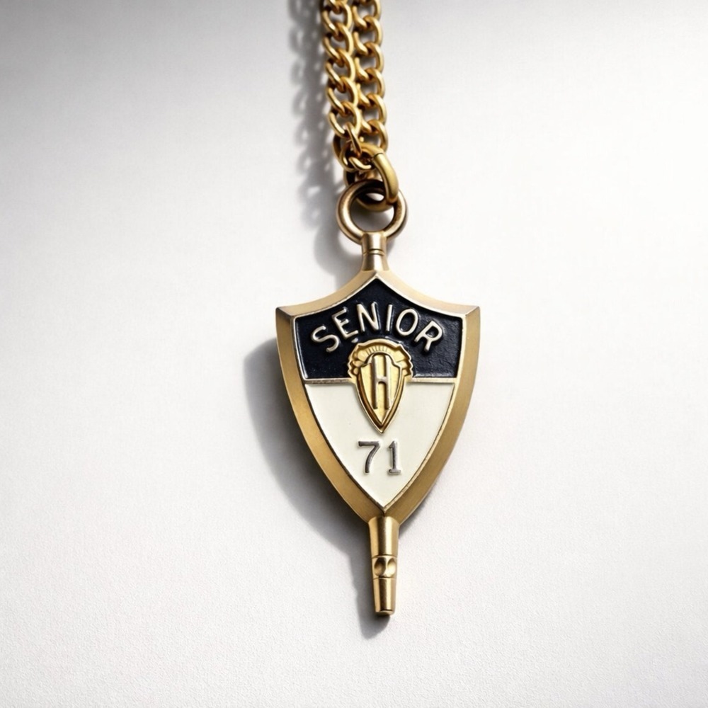 Vintage Jostens 1971 Senior Class  Pendant Graduation Retro